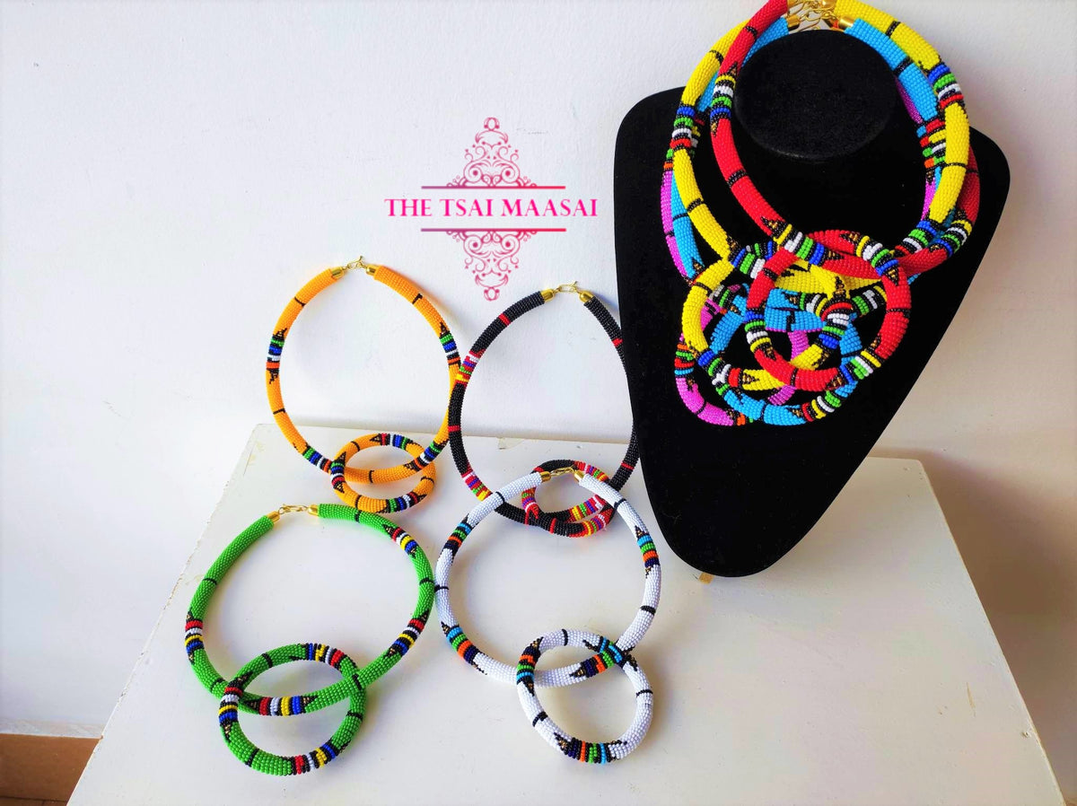 8 Zulu style  Wholesale Maasai Necklaces