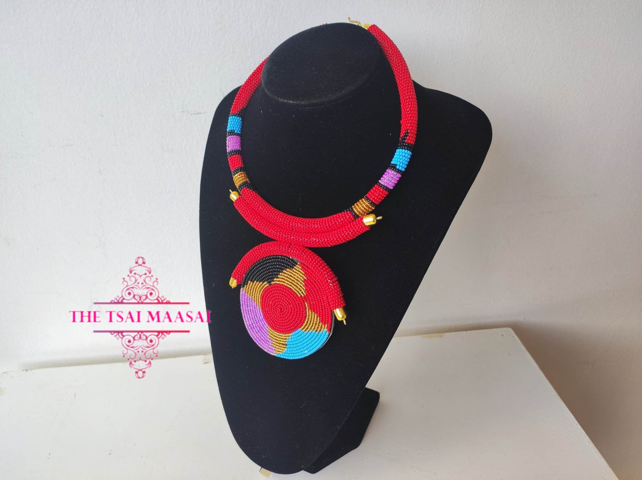 Daily Wear Maasai Beaded Necklace | Colorful & Lightweight Kenyan Craft