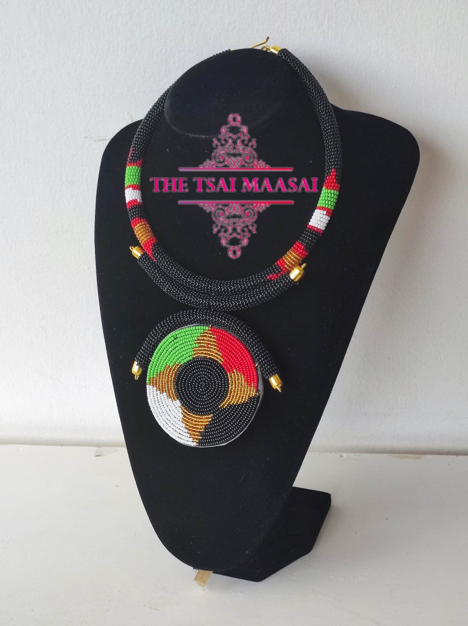 Daily Wear Maasai Beaded Necklace | Colorful & Lightweight Kenyan Craft