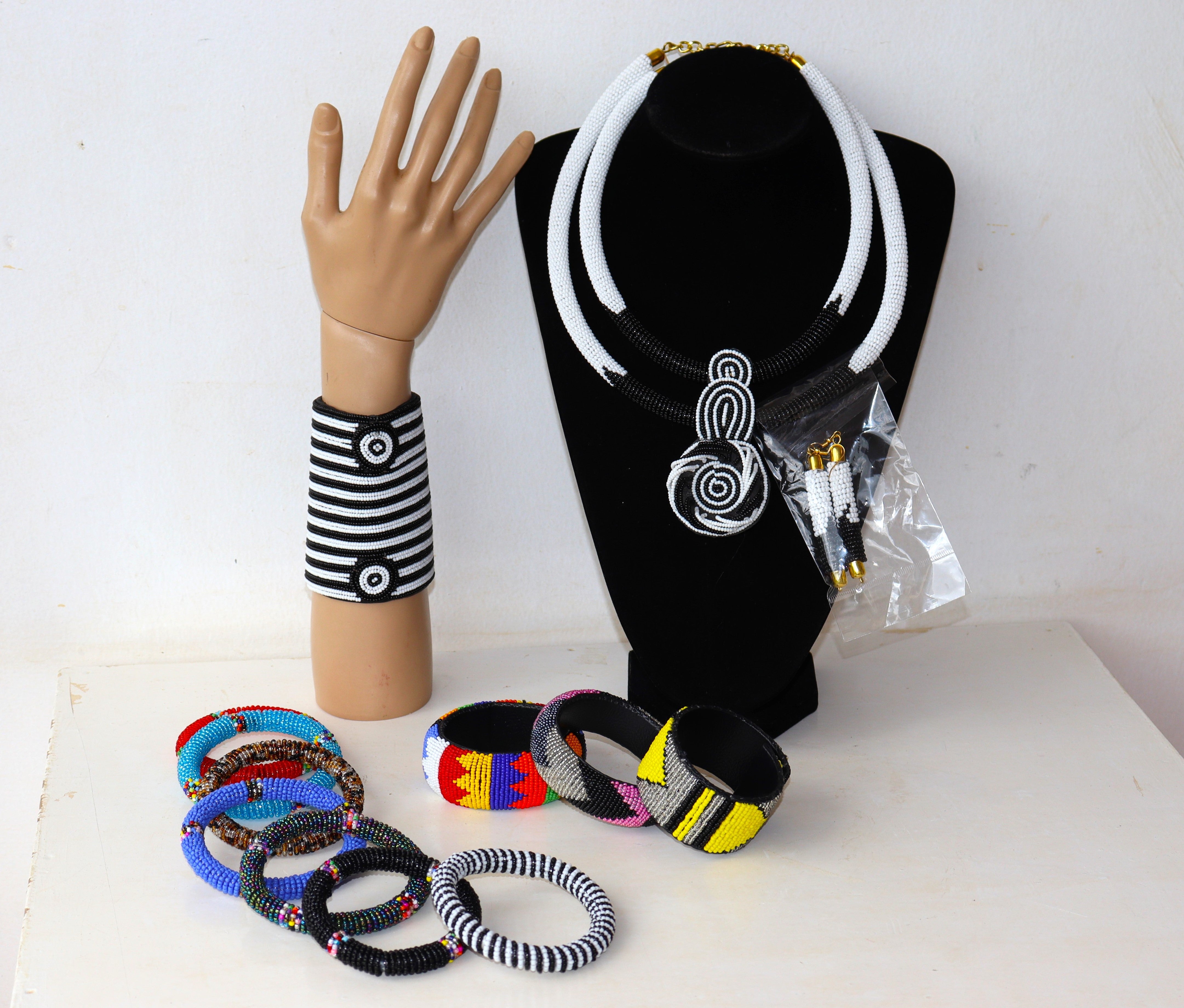 The African Maasai Beads Jewelry Combo set
