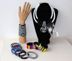 The African Maasai Beads Jewelry Combo set