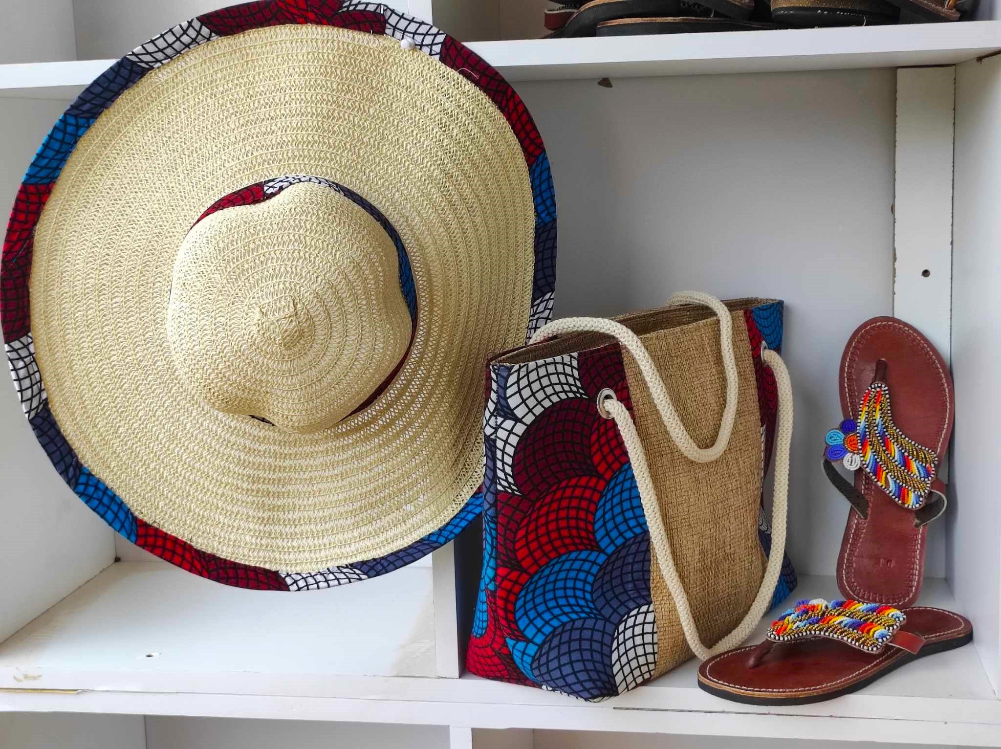 Ankara Bag + Maasai Sandals Beach Set