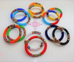 12 colorful beaded maasai bracelets