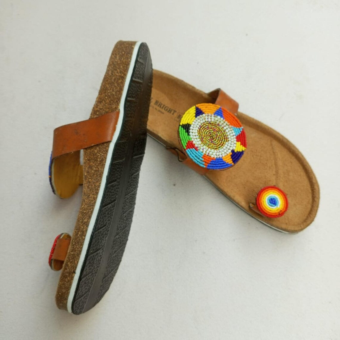 Comfort-First Cork Bead Sandals