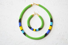 Classic Single Strand Bead Necklace with matching bracelets